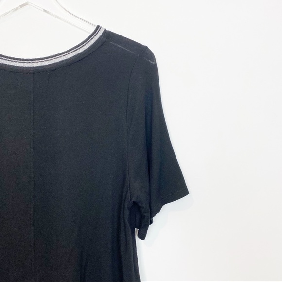 Velvet Graham Spencer Black Knit Swing Top Metalli - Picture 3 of 8